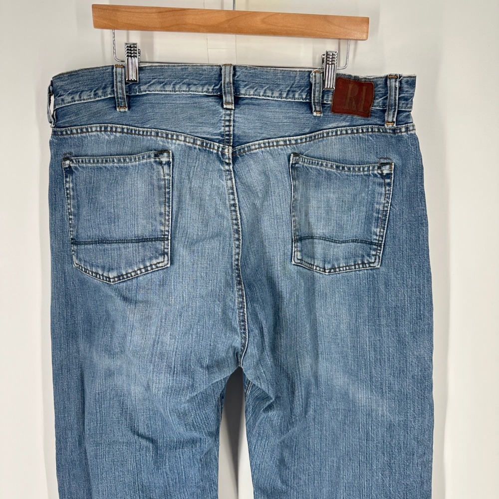 Polo Jeans Company‎ Thompson Loose Fit Mens Blue Denim Jeans 40x30 Skater Pipe - Picture 10 of 14